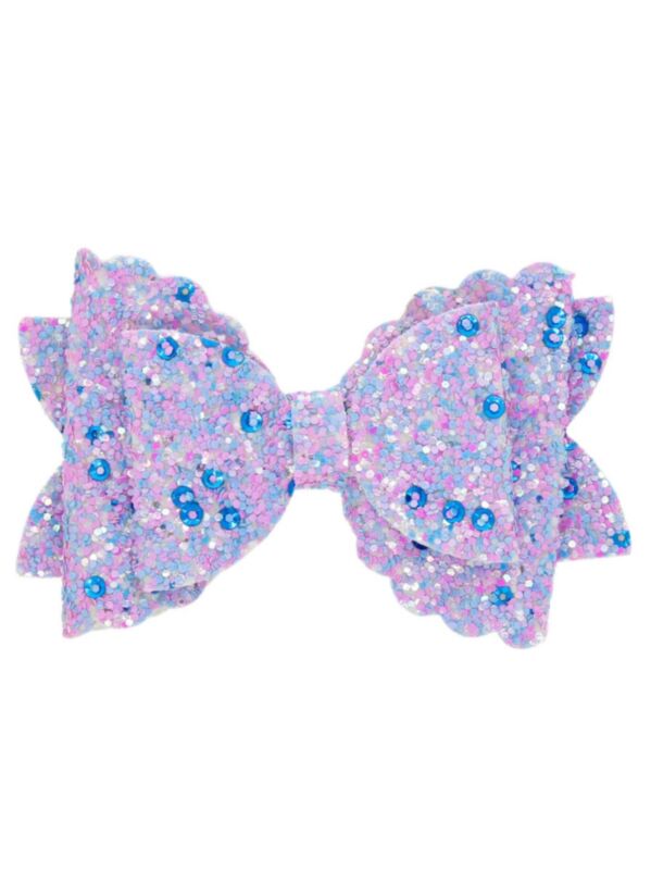 Cute Girl Sequins Bowknot Clip