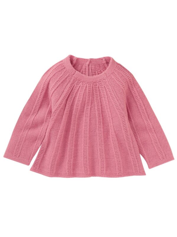 Trendy Baby Girl Plain Knit Top