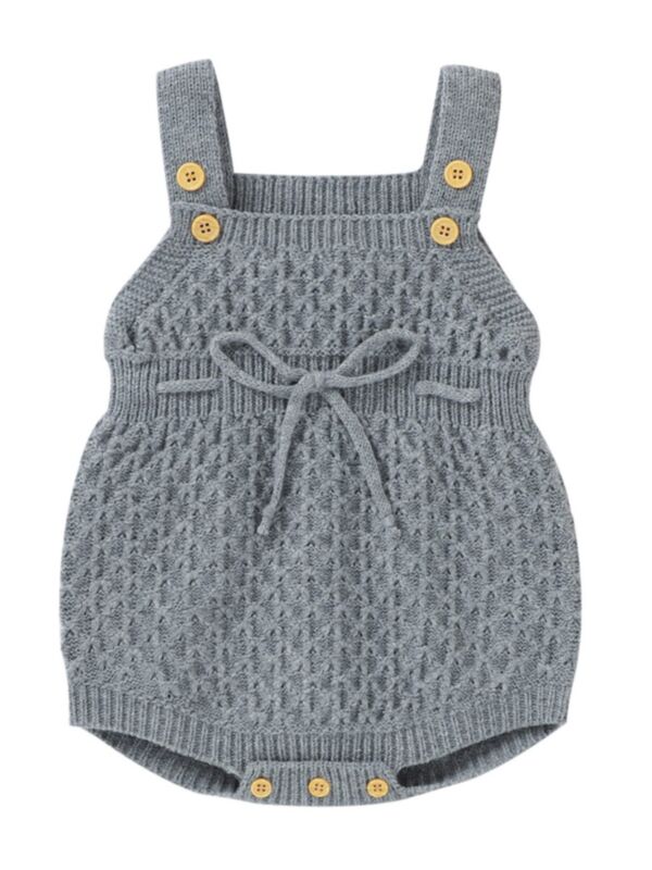 Infant Toddler Plain Knit Onesie