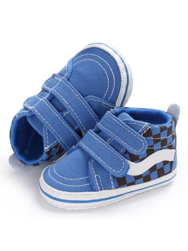 Baby Plaid High Top Sneakers