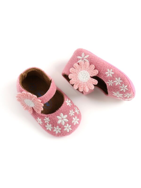 Baby Girl Daisy Flower Decor Shoes