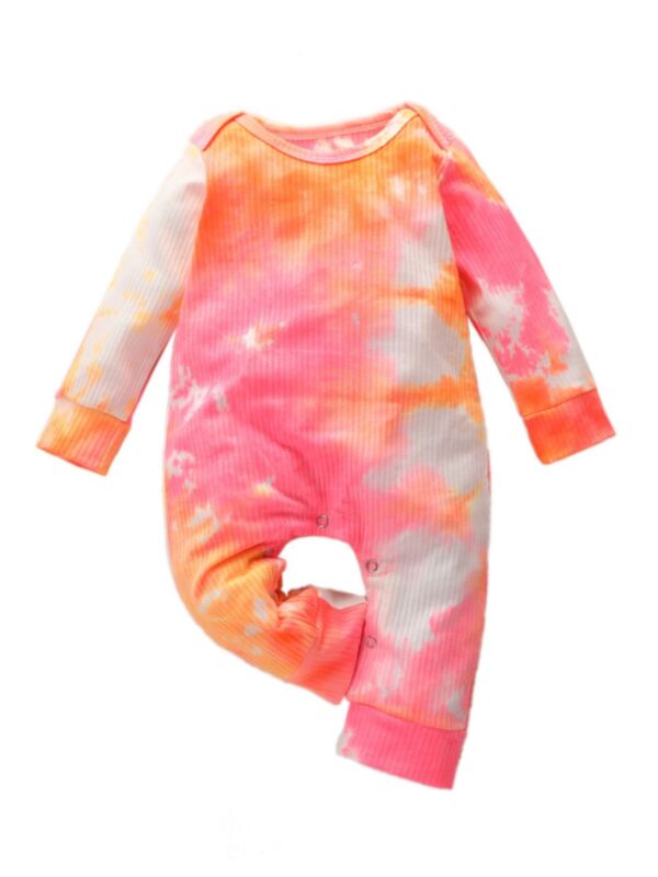 Chic Baby Tie Dye Ribbed Jumpsuit