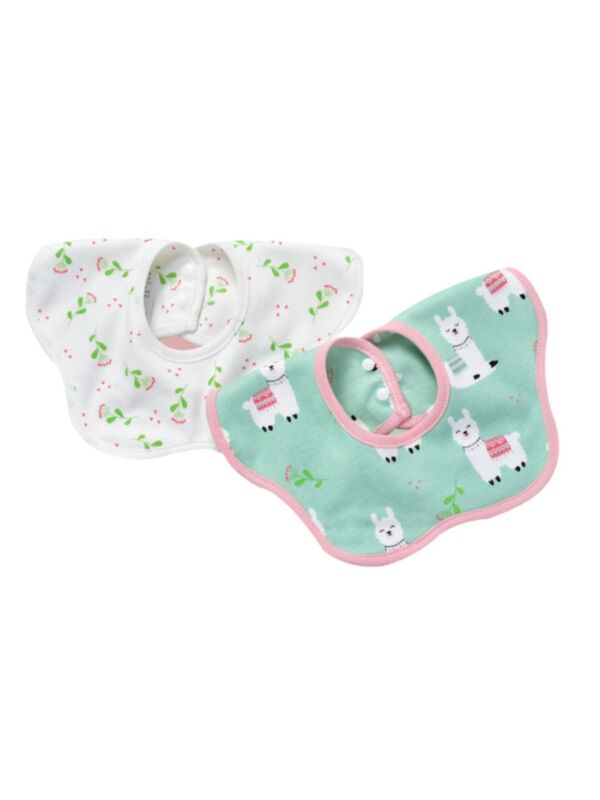 2-Pack Baby Cartoon Dinner Feeding Bibs