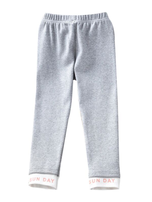 Kid Girl Sun Day Casual Legging Pants
