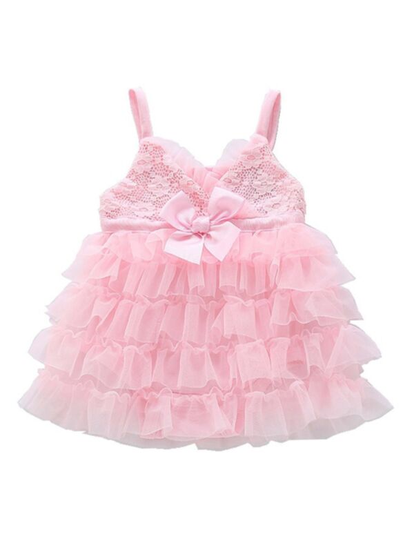 Infant Toddler Girl Mesh Party Cami Dress