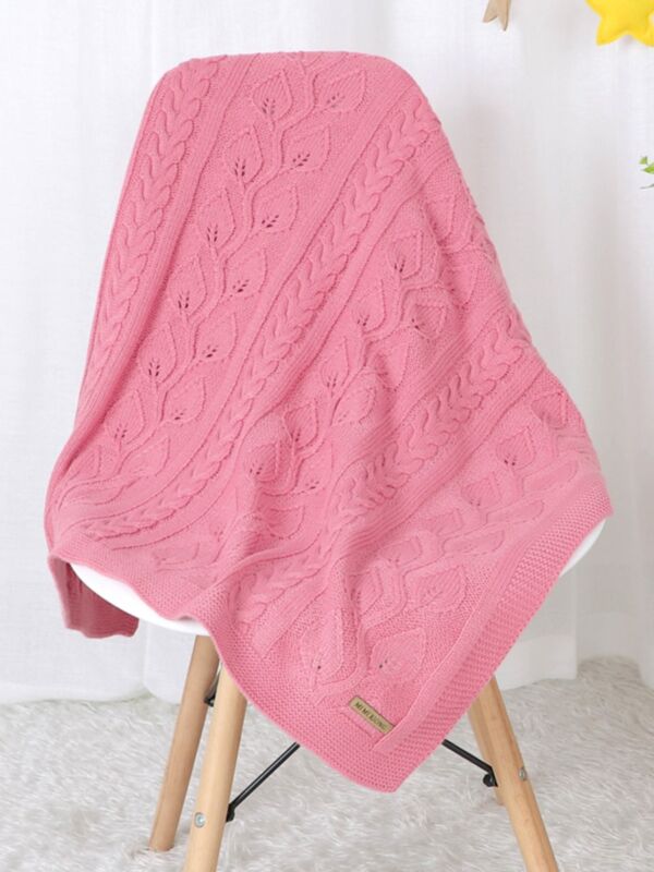 Baby Kid Plain Knit Blanket