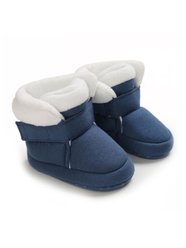 Winter Baby Solid Color Prewalker Boots Wholesale Baby Shoes