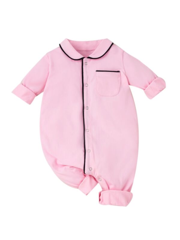 Baby Girl Pink Jumpsuit Pajamas