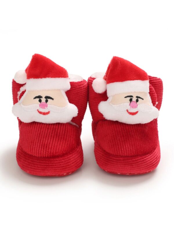 Baby Christmas Santa Snow Boots