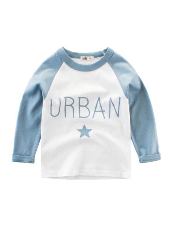 Kid Boy Urban Star Color Blocking T-Shirt