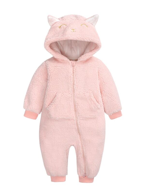 Wild Baby Fleece Hoodie Jumpsuit