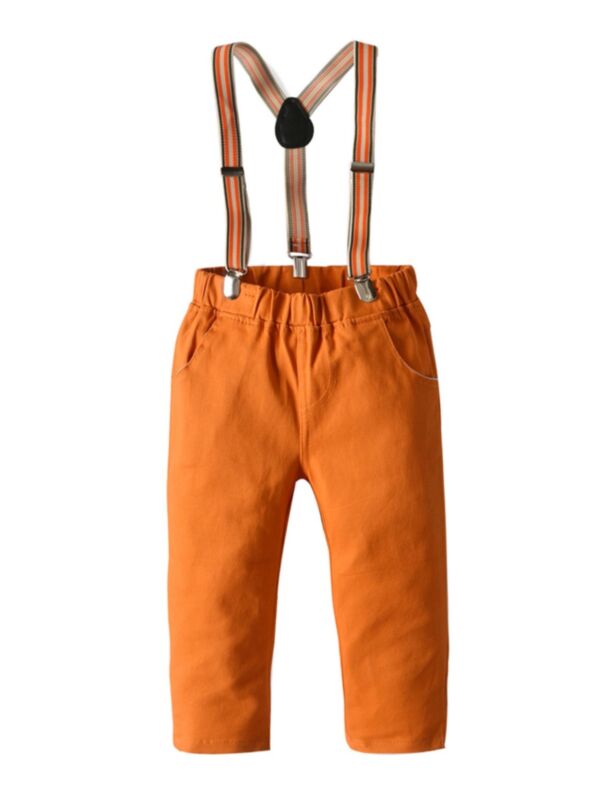Kid Boy Stylish Suspender Pants