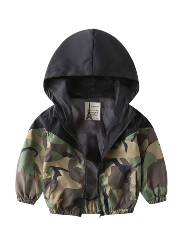Kid Boy Camouflage Hooded Jacket Wholesale Boys Clothes 200909116