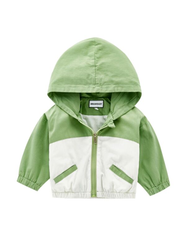 Toddler Boy Color Block Keep Cool Hooded Jacket