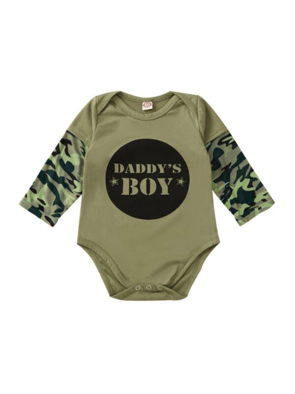 Daddy's Boy Or Girl Camo Bodysuit