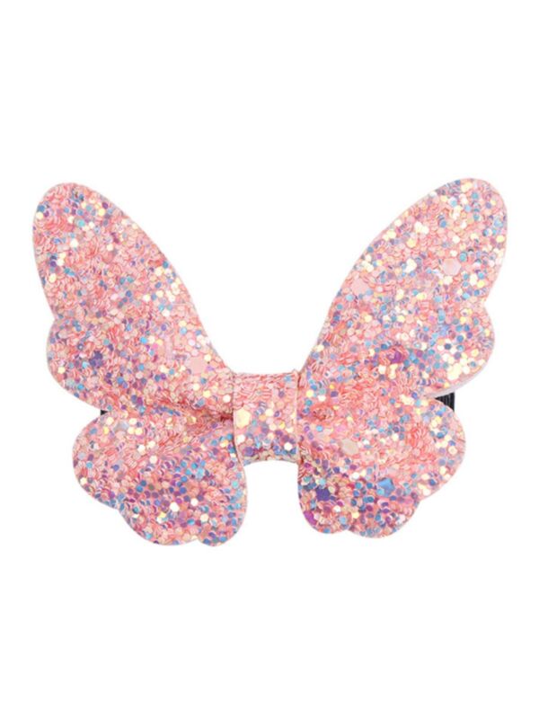 Kid Girl Sequins Butterfly Hair Clip