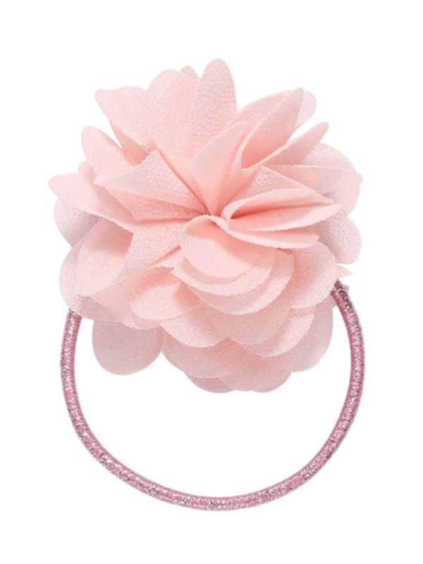 Kid Girl Flowers Decor Hair Ring