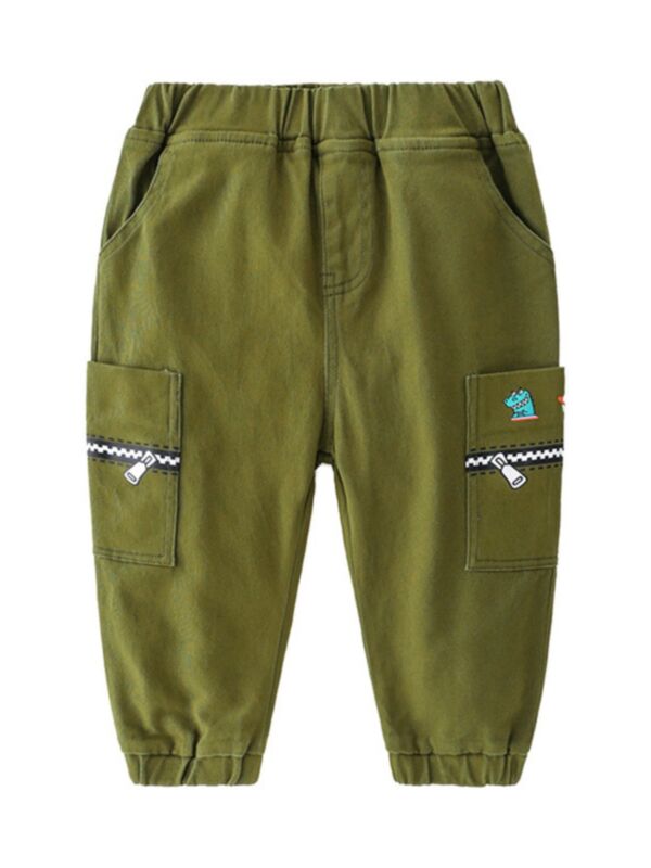 kid Boy Printed Cargo Pants