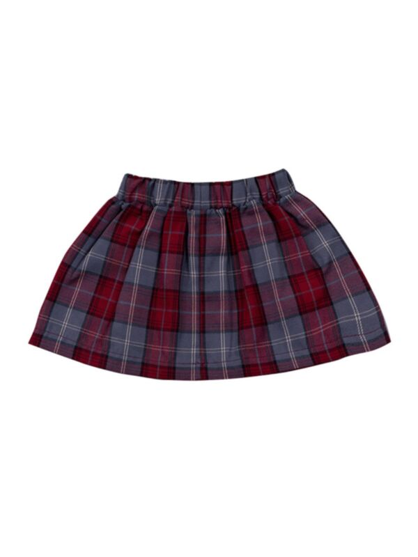 Infant Toddler Girl Plaid Skirt