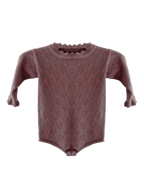 Baby Girl Eyelet Graphic Knit Bodysuit