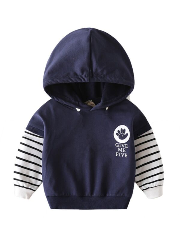 Kid Boy Stripe Hoodie Sweatshirt