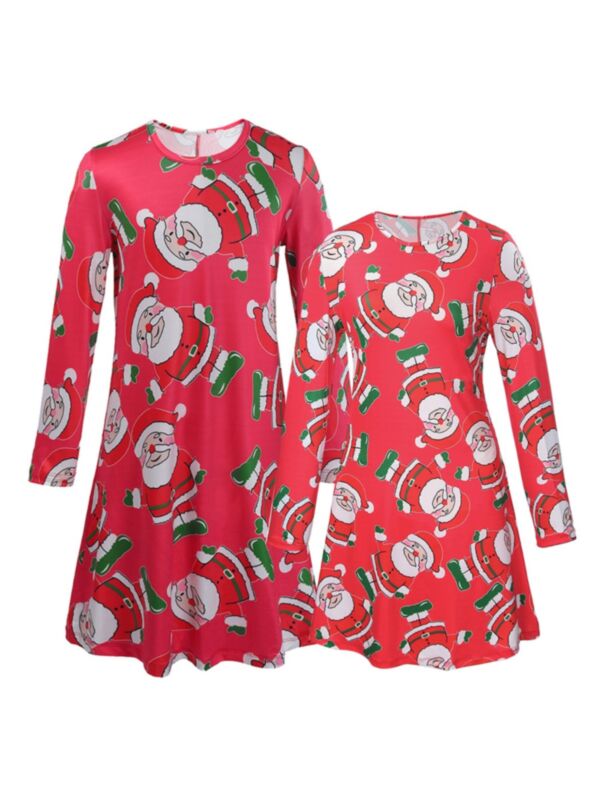 Mommy And Daughter Christmas Dress