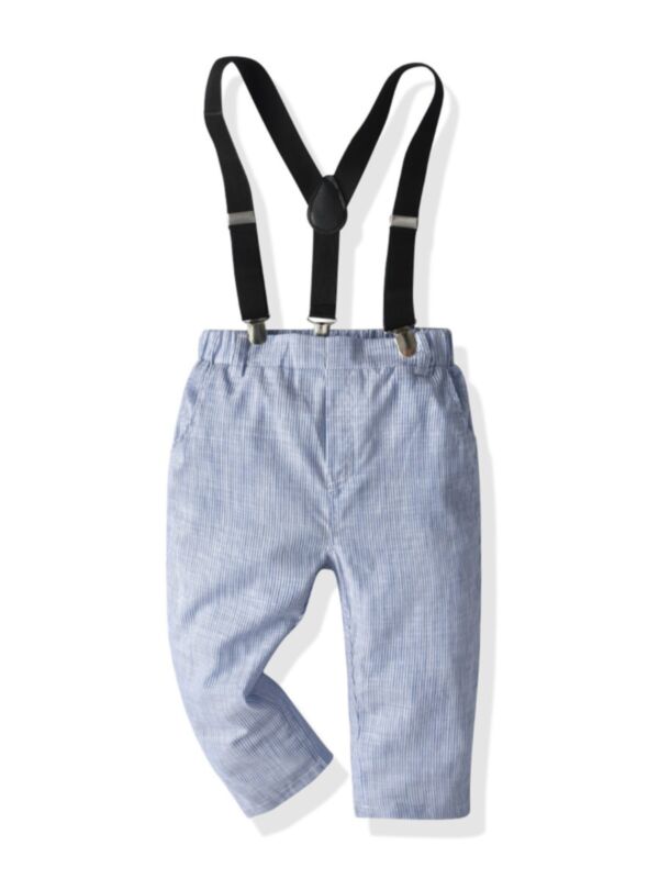 Kid Boy Stripe Overall Pants