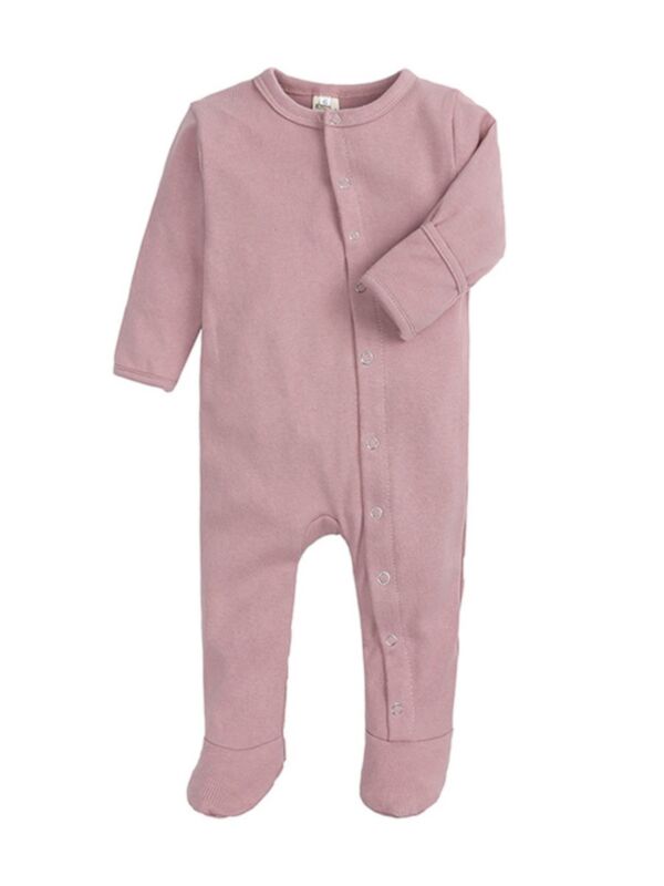 Infant Solid Footed Jumpsuit