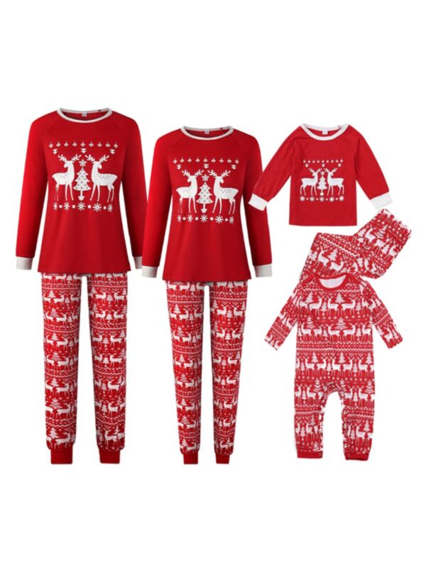 Christmas Nightwear Deer Set Family Matching Outfits