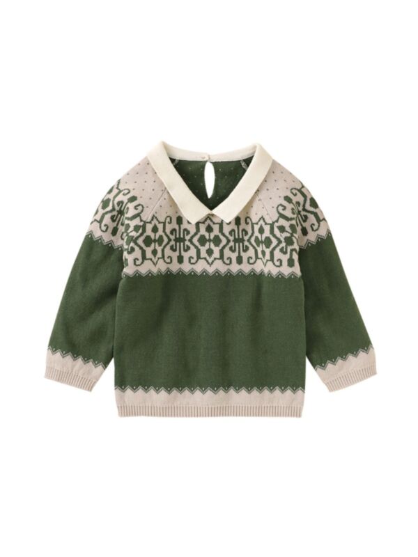 Baby Graphic Knit Pullover
