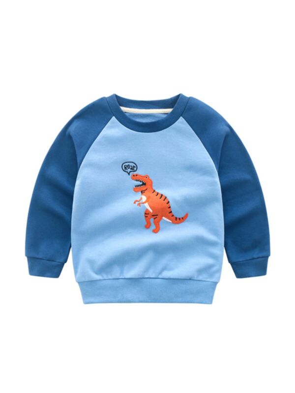 Kid Boy Dinosaur Casual Sweatshirt