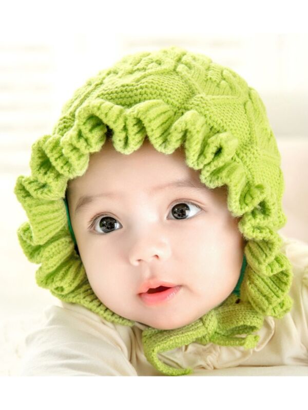 Baby Ruffle Knit Hat