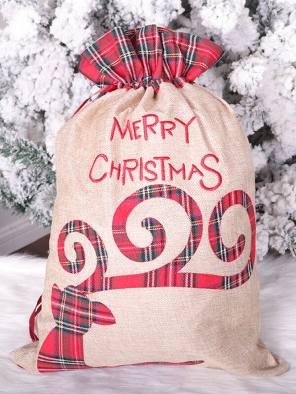 Merry Christmas Plaid Candy Bag