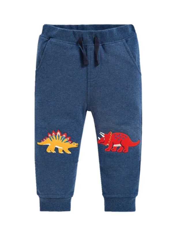 Kid Boy Dinosaur Belted Trousers
