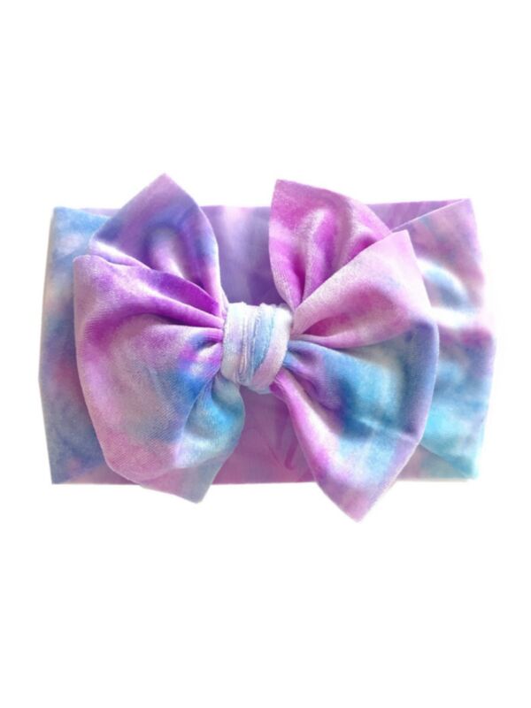 Baby Girl Tie Dye Bowknot Headband