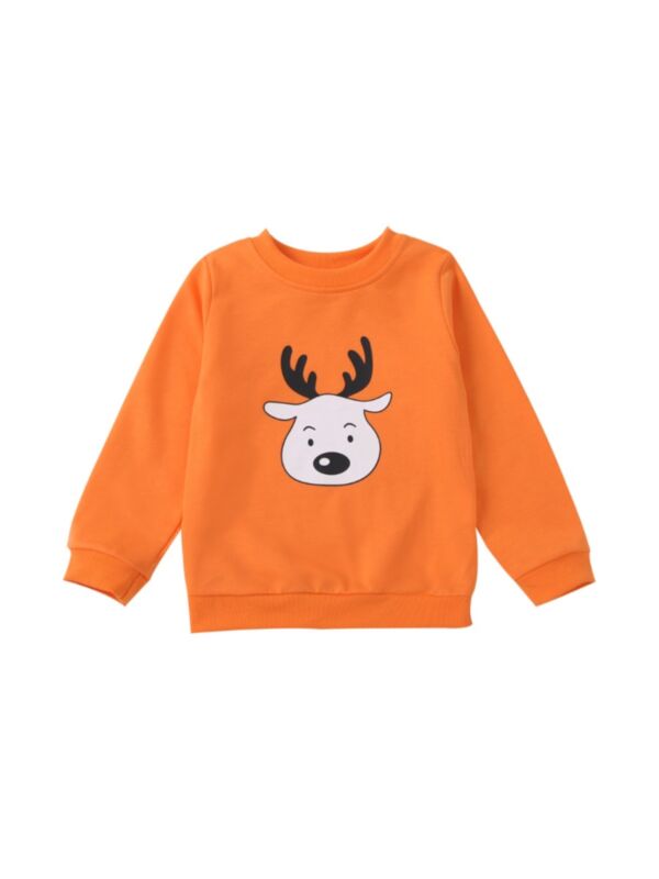 Kid Deer Printed Sweatshirt