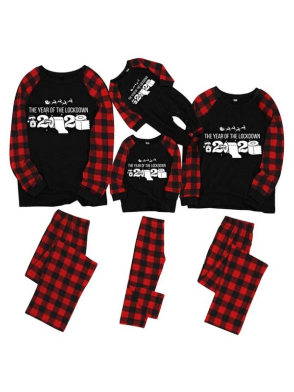 Clearance Sale Family Matching Plaid Christmas Homewear Set (No Return or Exchange) 201030729