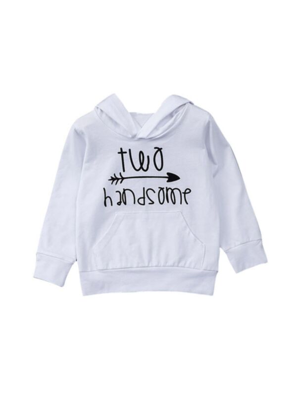 Kid Boy Letter & Arrow Hoodie Sweatshirt