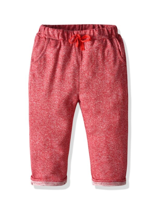 Kid Girl Casual Belted Trousers
