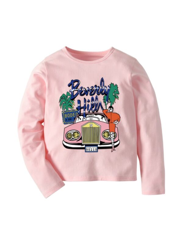 Kid Butterfly/Car Pink T-shirt