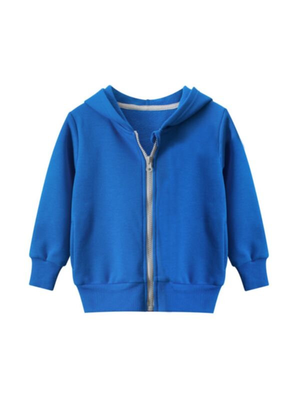 Kid Solid Color Basic Jacket