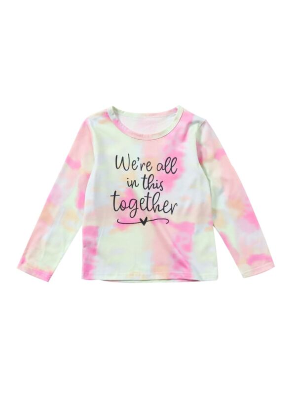 We're all in this together Girl Tie Dye Top