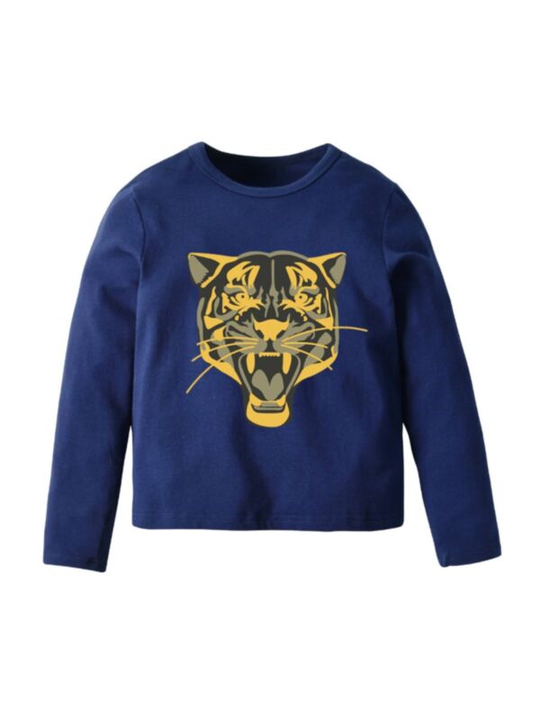 Kid Boy Tiger Print T-shirt