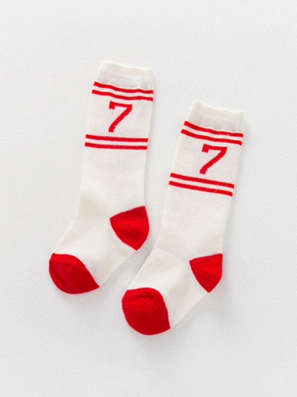 Baby Toddler Number Knee High Stockings