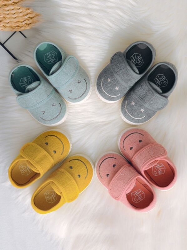 Baby Toddler Smile Velcro Canvas Shoes