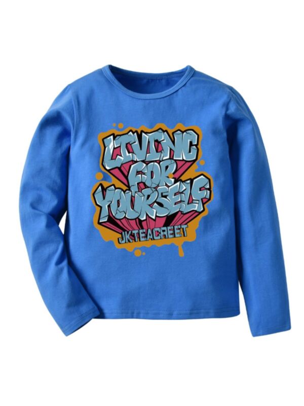 Kid Boy Living For Yourself Tee