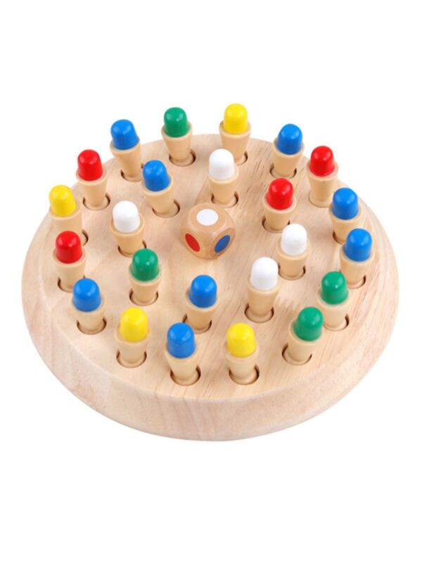 Toddler Kid Memory Match Stick Chess Wooden Educational Toy