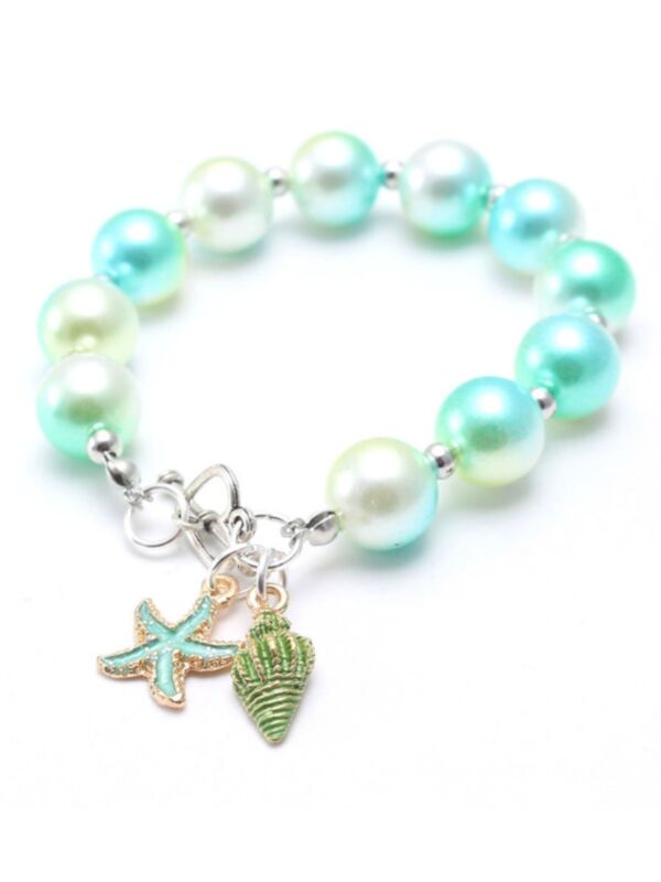 Fashionable Girl Bubblegum Beaded Chunky Bracelet