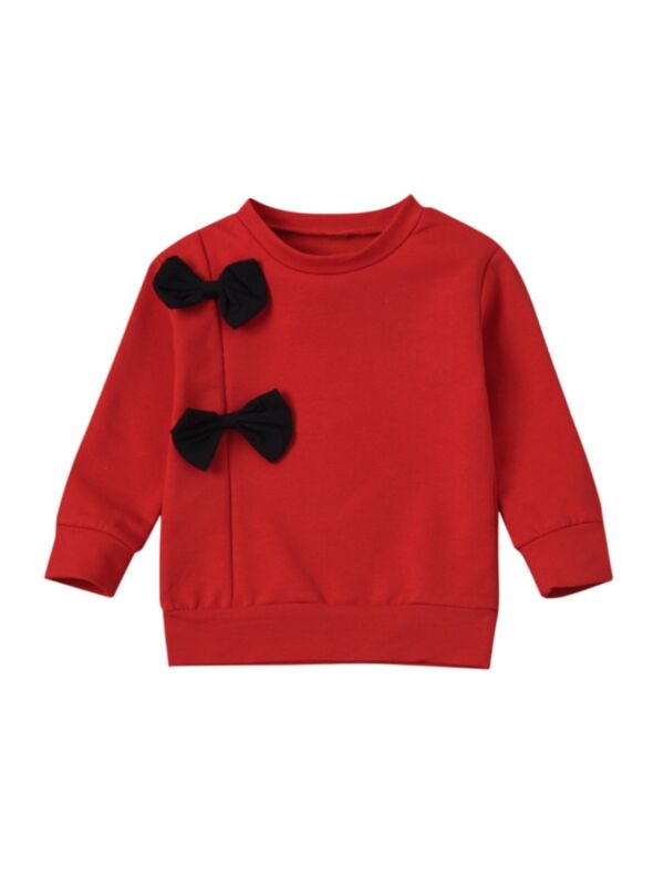 Baby Kid Girl Side Bowknot Top