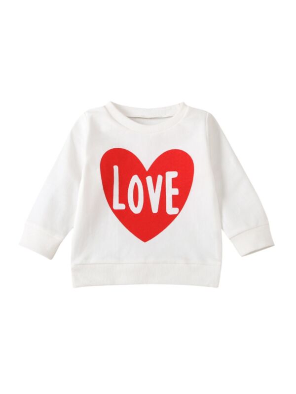 Baby kid Love Heart Sweatshirt